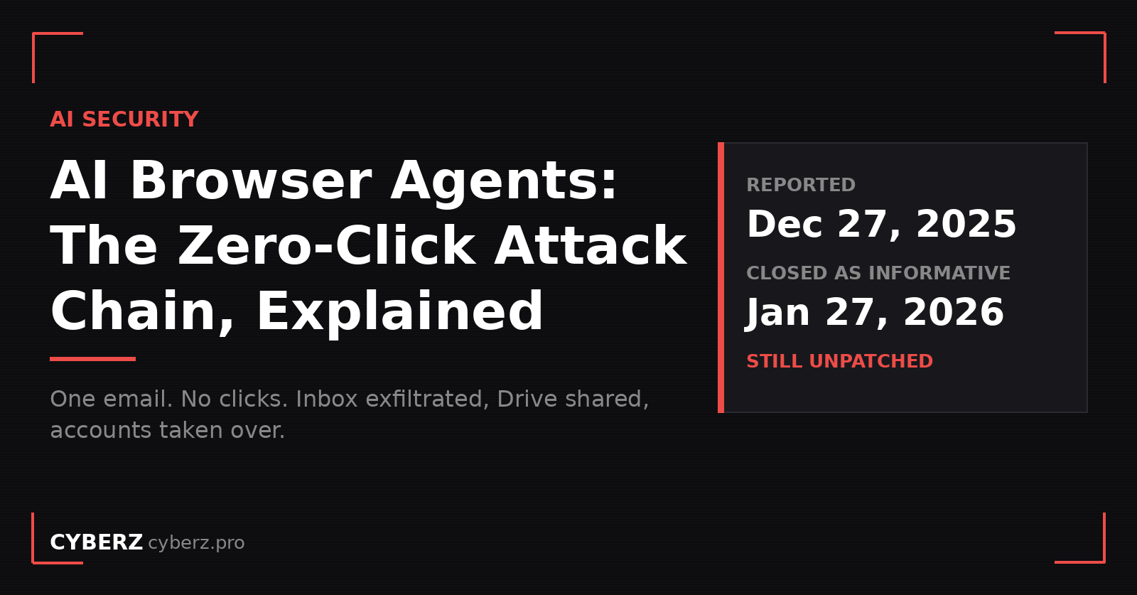 AI Browser Agent Security Risks: What the Zenity Attacks Mean for a Firm That Handles Client Data