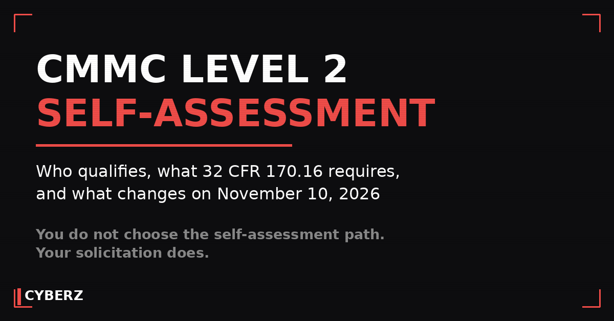 CMMC Level 2 Self-Assessment: Requirements, Who Qualifies, and What Changes on November 10